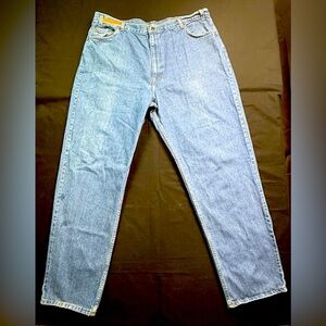 Wearguard Mens Blue Denim Jeans Solid 5 Pockets Button Zip Cotton Size 44x34